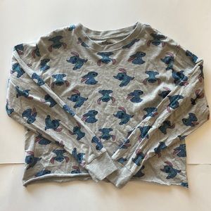 Gray Disney Stitch Long Sleeve